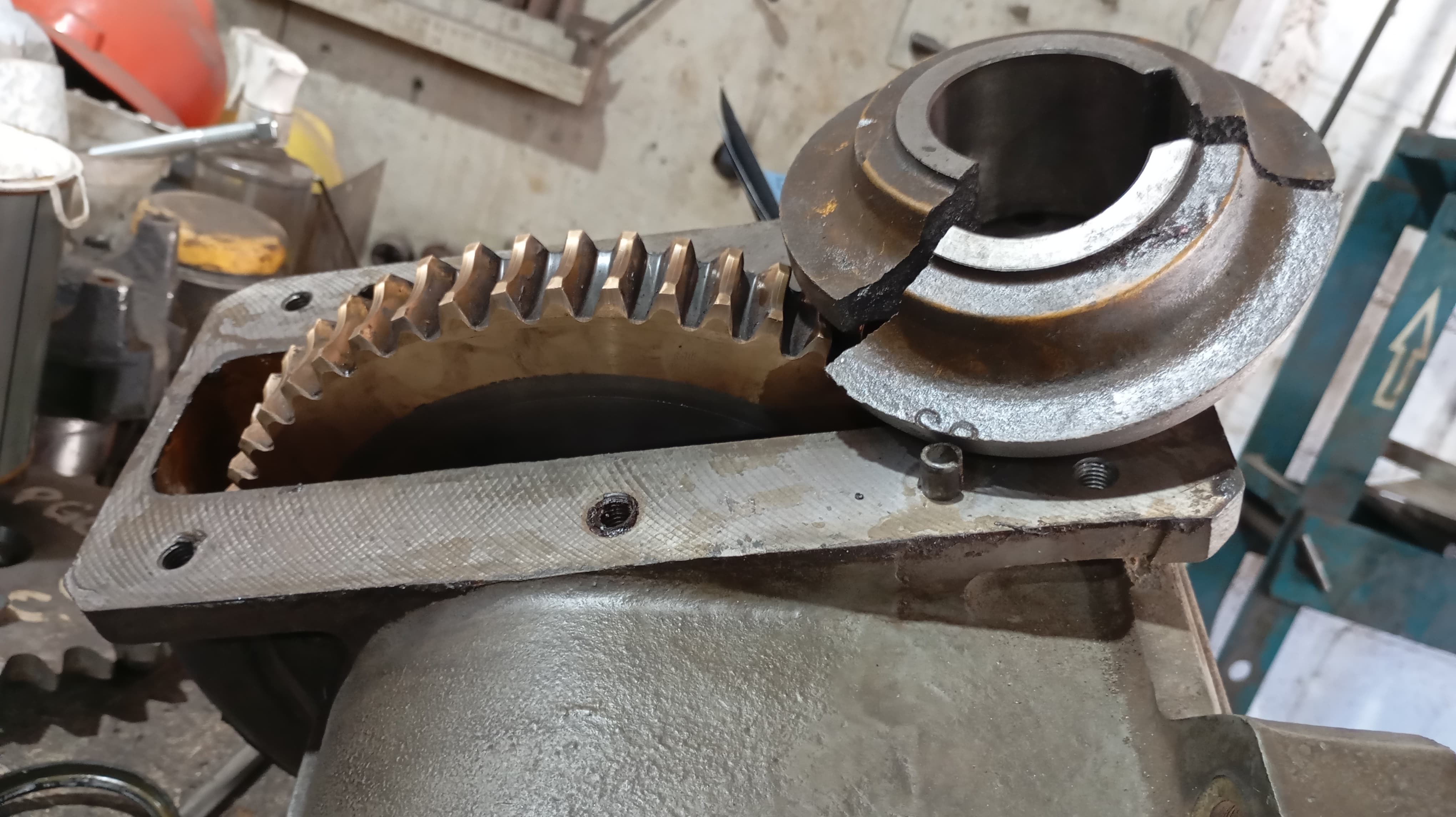 Depois - Usinagem da Engrenagem da Máquina de Tração